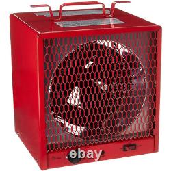 Industrial Electric Space Heater 240 Volt 5600 Watt Garage Workshop Portable Red