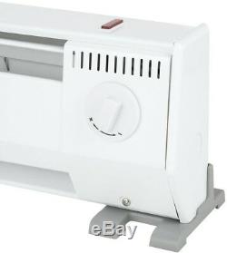 KING Baseboard Heater 48 in. 1000-Watt 120-Volt White with Built-In Thermostat