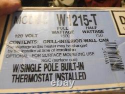 KING Electric Wall Heater w thermostat model W1215-T 1500/750-Watt 120-Volt
