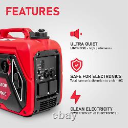 KOSTA 2000 Watt Portable Inverter Generator Ultra Quiet Gasoline Power Generator