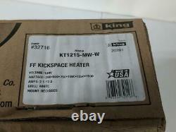 King Electric KT Kick Space Heater Electric Multi-Watt 120 Volt 1500 Watt White