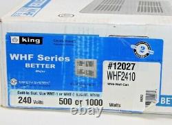 King Electric WHF 240-Volt 1000-500-Watt Wall Heater in White WHF2410 #12027 New