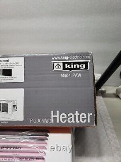 King PAW1215 1500-Watt 120-Volt Pic-A-Watt Wall Heater, Bright White