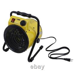 King Space Heater 15.5X13 1500-Watt 120-Volt Electric Portable Shop In Yellow
