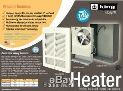 King Wall Heater 240-Volt 2000-Watt Electric, Allergen Remover