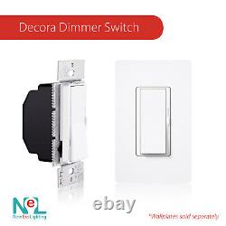 LED Decora Rocker Dimmer, Single & 3-Way Switch, CFL 600W / LED 150W