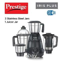 Latest Prestige IRIS Plus 750 watt, 4 Jars, 220 volt mixer grinder -Free Postage