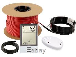 LuxHeat Cable Kit 120v (10-150sqft) Electric Radiant Floor Heating System Tile +