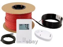LuxHeat Cable Kit 240v (40-300sqft) Electric Radiant Floor Heating System Tile +