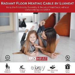LuxHeat Cable Kit 240v (40-300sqft) Electric Radiant Floor Heating System Tile +