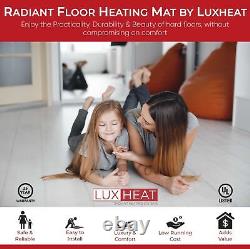 LuxHeat Mat Kit 120v (10-150sqft) Electric Radiant Floor Heating System Tile and