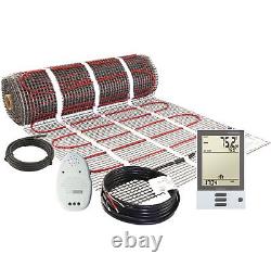 LuxHeat Mat Kit 240v (35-200sqft) Electric Radiant Floor Heating System Tile and