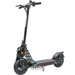 MotoTec Free Ride 48v 500w Lithium Electric Scooter, Black, Max Rider Wt 220 lbs