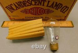 NILCO Novelty Incandescent Lamp Co. Five 32 Volt 20 Watt Electric Light Bulbs