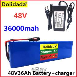 New 48Volt 36Ah Lithium Ion L-Ion Battery For 1000Watt Electric E Scooter Ebike