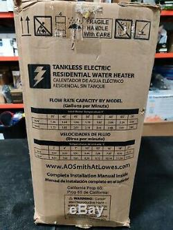 New AO Smith Signature 240-Volt 18 K-Watt 1.6-GPM Tankless Electric Water Heater