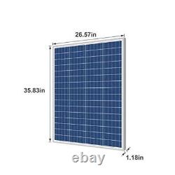 Newpowa 100 Watts 12 Volts Polycrystalline Solar Panel 100W 12V High Efficien