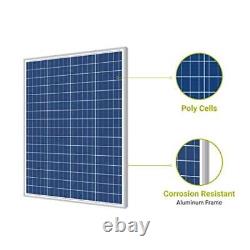 Newpowa 100 Watts 12 Volts Polycrystalline Solar Panel 100W 12V High Efficien