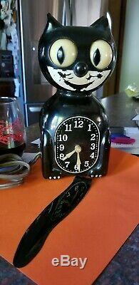 Original Black Kit Cat Klock Electric Allied 115Volts, 3Watts, 60cyc Vtg Clock