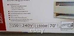 PLF1504 Hydronic Baseboard Heater, 1500 Watt, 240 Volt, Beige, 70 Long NEW
