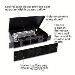 Perfectoe 1000 Watt 240 Volt Fan Forced Under Cabinet Electric Heater Black New