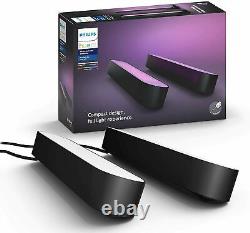 Philips Hue Play 2-pack Ecopack, Smart LED Lighting, Black, Power Adapter Includ