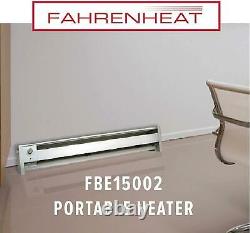 Portable Electric Hydronic Baseboard Clean Heater 1500 Watt 120 Volt Any Room