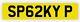 Private number plate Sparky Electrician Electric Builder Volts Watts SP62 KYP