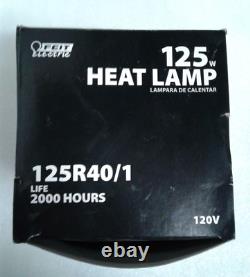 QTY 11 FEIT Electric BR40 120 Volt Heat Lamp 125Watt 125R40/1 New in Box