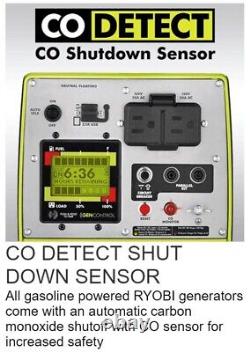 Ryobi 2,300-Watt Digital Generator, CO Shutdown, Bluetooth, has Electric Start