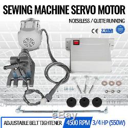 Sewing Machine Electric Servo Motor 110 Volt 550 Watt 3/4 HP