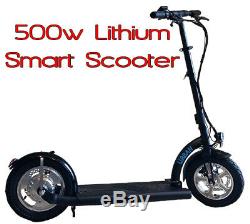 Smart Urban 500watt 36volt Lithium Electric Scooter. Brushless Hub Motor, WHITE