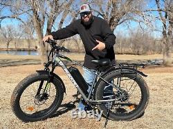 Suburban 1500W(Peak) 26 Fat Tire Electric Bicycle 25MPH Mountain Ebike f. Adult