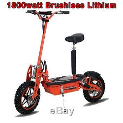 Super 1800 watt Lithium Brushless 48v 20ah Electric Scooter, worlds fastest
