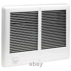 Twin 4,000-Watt 240-Volt Fan-Forced In-Wall Electric Heater, Medium Room White