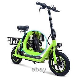 Upgraded Electric Scooter for Adults Scooter with Seat E-scooter with Suspension