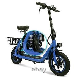 Upgraded Electric Scooter for Adults Scooter with Seat E-scooter with Suspension