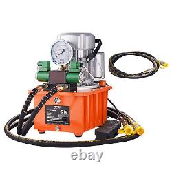 VEVOR Electric Hydraulic Pump Double Acting Oil Pump 10000 PSI 8L Solenoid Valve