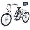 VIRIBUS Adult Electric Tricycle 3 Wheels Electric Bike 48Miles Long Battery Life