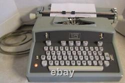 Vintage HERMES 10 Electric Typewriter 115 Volts 40 Watts With Booklet Works