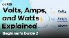 Volts Amps And Watts Explained Oupes Beginner S Guide 2