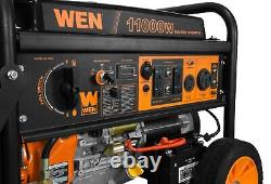 WEN DF1100T 11,000-Watt 120V/240V Dual Fuel Portable Generator with Wheel Kit