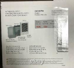 Wall Electric Heater x 12 in. 1500-Watt 120-Volt Fan