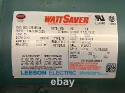 Watt Saver C143T34FC22A 5HP Electric Motor 3490RPM, 208-230/460Volts, 143TC
