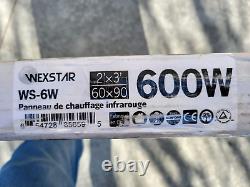 Wexstar Infrared Panel Heater 600-Watt 120-Volt Radiant Heater