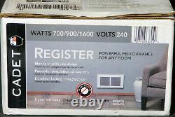 White Cadet Register RMC162W Multi-Watt 240-Volt In-Wall Fan-Forced Heater