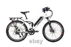 White Rubicon 500 Watt 48 Volt High Power Long Range Electric Mountain Bicycle
